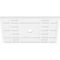 Ekena Millwork Beaux Architectural Grde PVC Ceiling Medallion, 34"W x 22 5/8"H x 3"ID x 11 3/4"C x 1"P, One-Piece CMP34X22BX-03000 - alternate 4